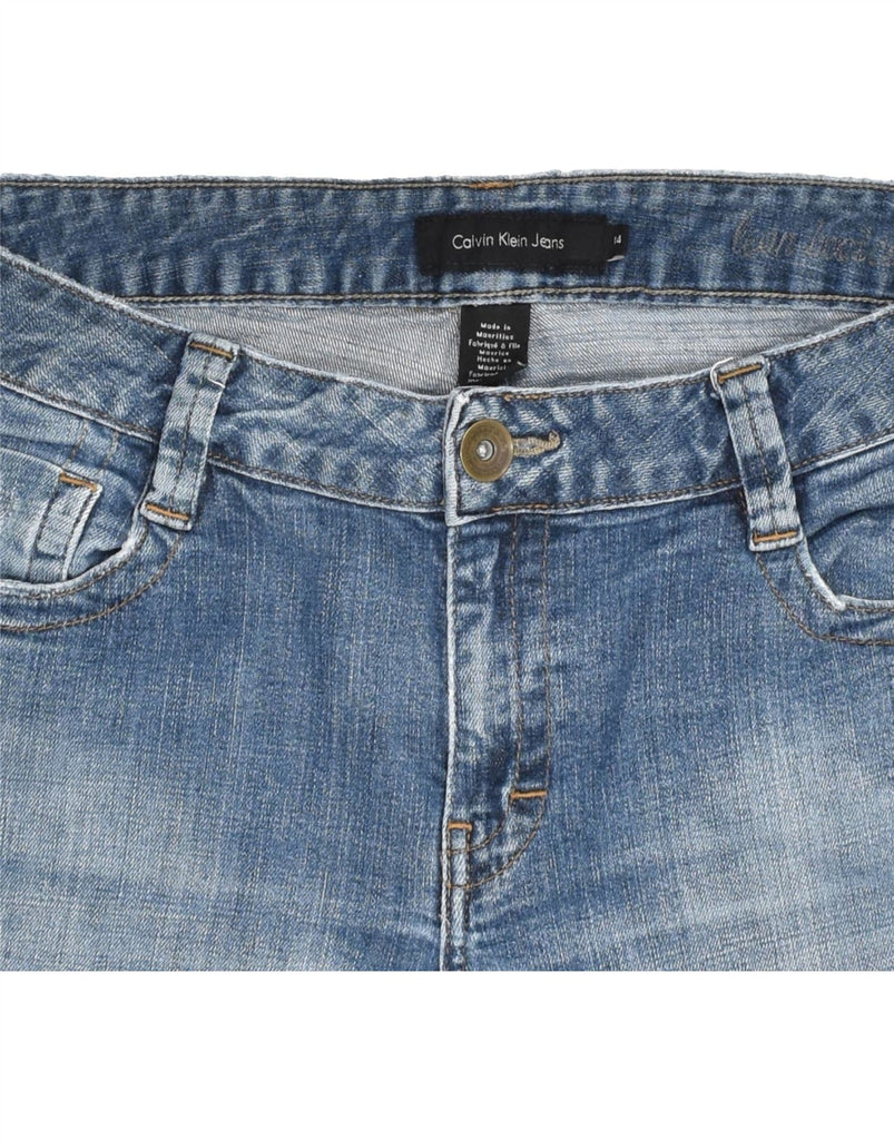 CALVIN KLEIN Womens Straight Jeans US 14 XL W33 L29  Blue Cotton | Vintage Calvin Klein | Thrift | Second-Hand Calvin Klein | Used Clothing | Messina Hembry 