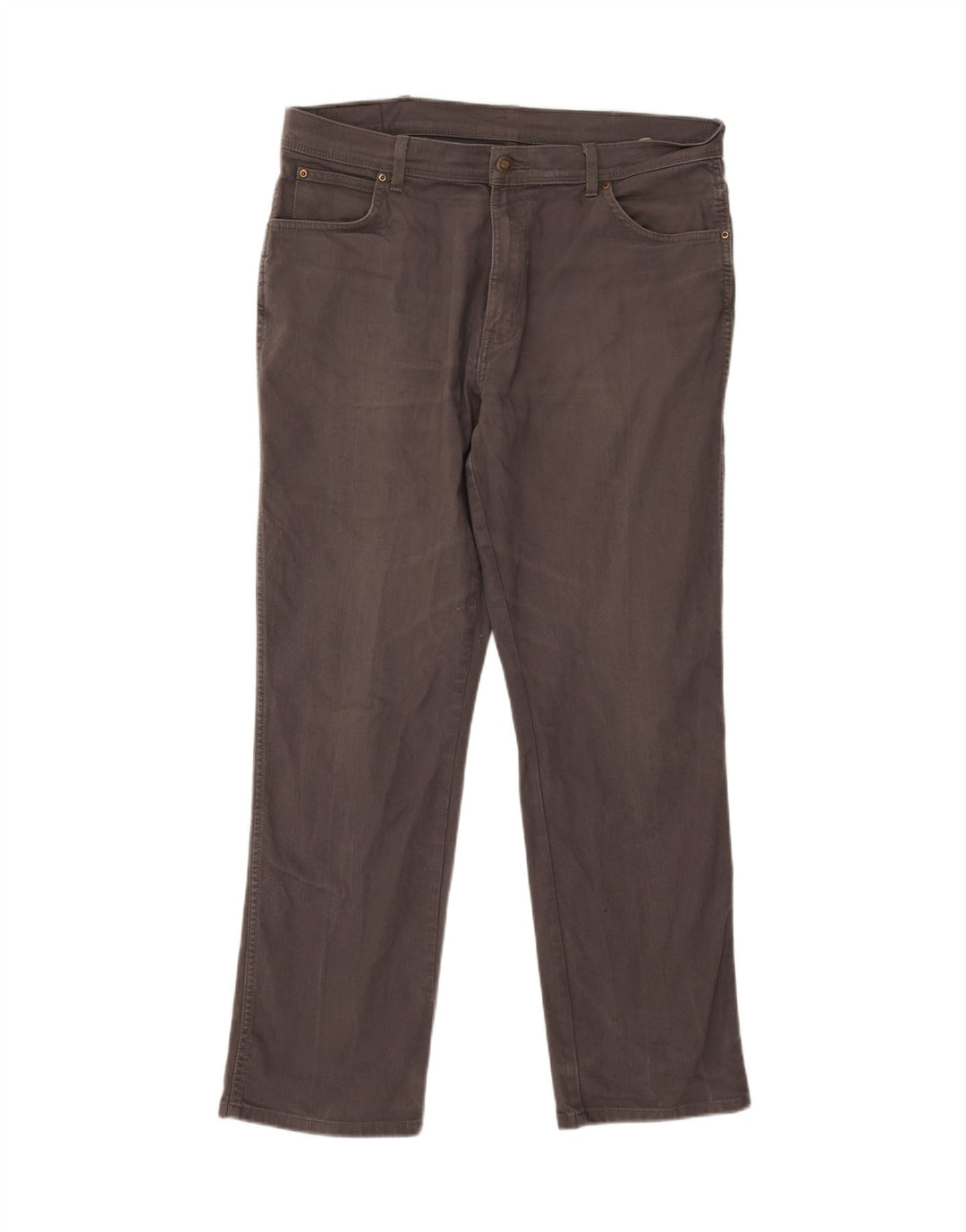 WRANGLER Mens Regular Fit Straight Jeans W38 L32 Grey Cotton Vintage Wrangler and Second-Hand Wrangler from Messina Hembry 