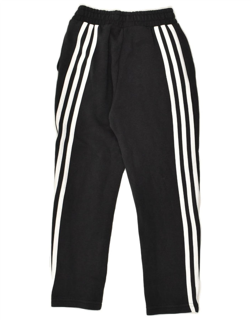 ADIDAS Boys Tracksuit Trousers 7-8 Years Black Cotton | Vintage Adidas | Thrift | Second-Hand Adidas | Used Clothing | Messina Hembry 