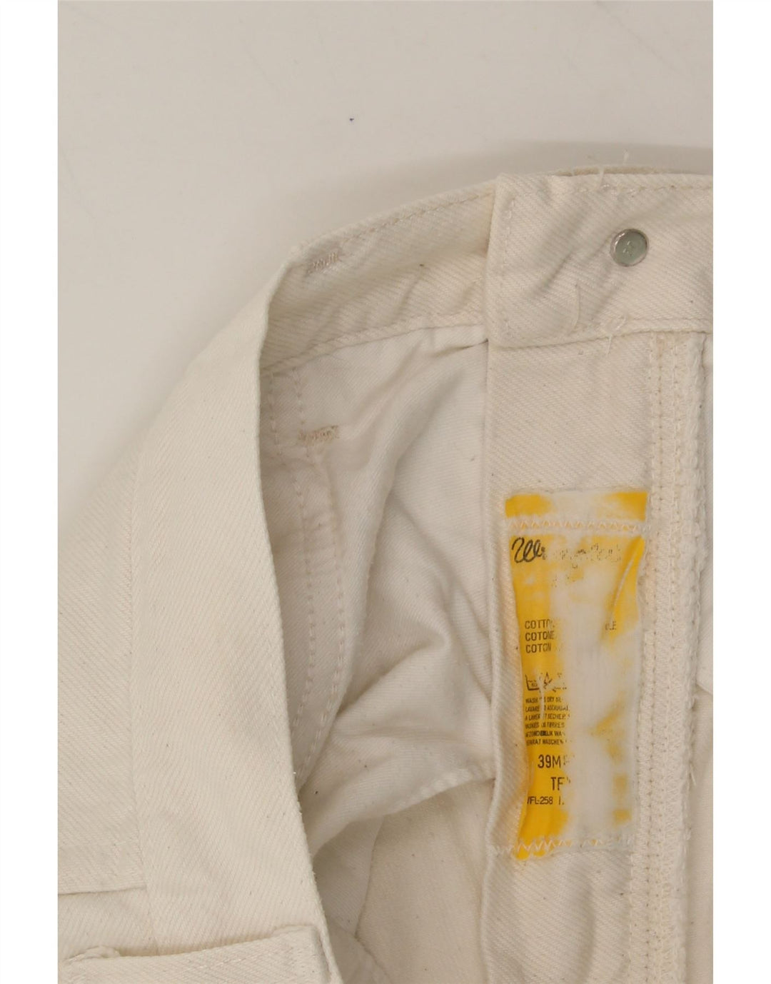 WRANGLER Mens Straight Jeans W29 L30 White Cotton Vintage Wrangler and Second-Hand Wrangler from Messina Hembry 