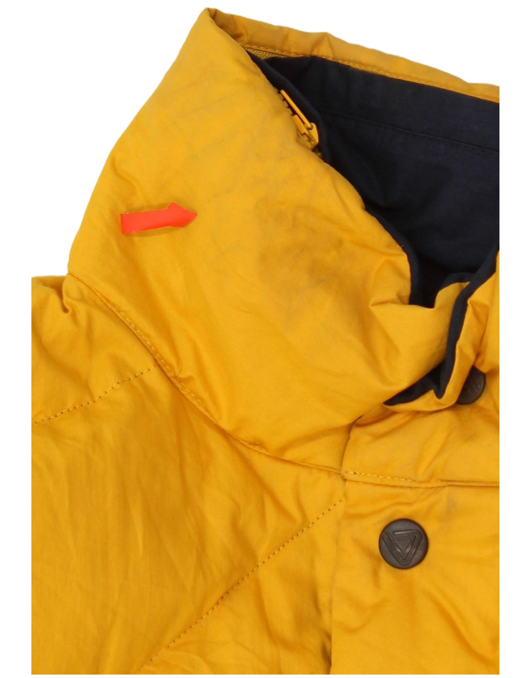 DOLOMITE Mens Reversible Padded Jacket UK 42 XL Yellow Cotton