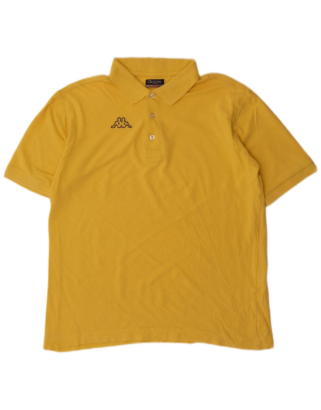 Kappa Mens Polo Shirt Large Yellow
