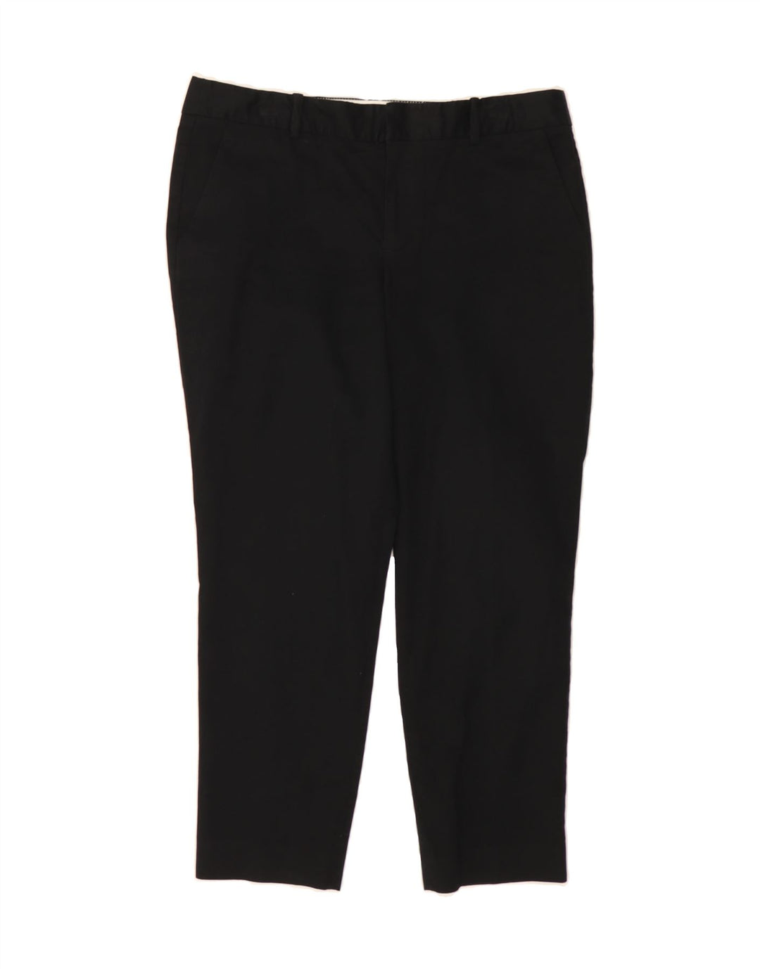 EDDIE BAUER Womens Slim Cropped Trousers US 8 Medium W32 L25 Black Cotton Vintage Eddie Bauer and Second-Hand Eddie Bauer from Messina Hembry 