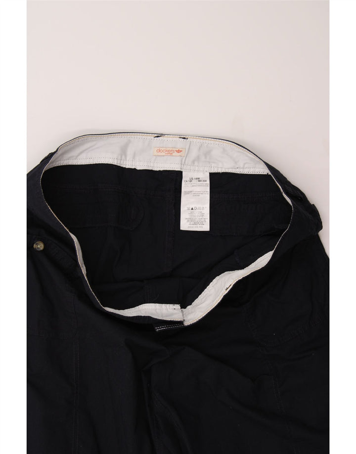 DOCKERS Womens Bermuda Shorts US 18 2XL W38  Navy Blue Cotton Vintage Dockers and Second-Hand Dockers from Messina Hembry 