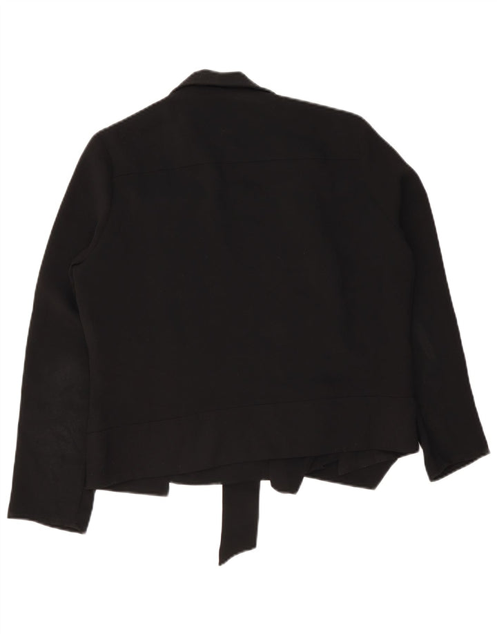 Zara Womens Biker Jacket UK 14 Medium Black