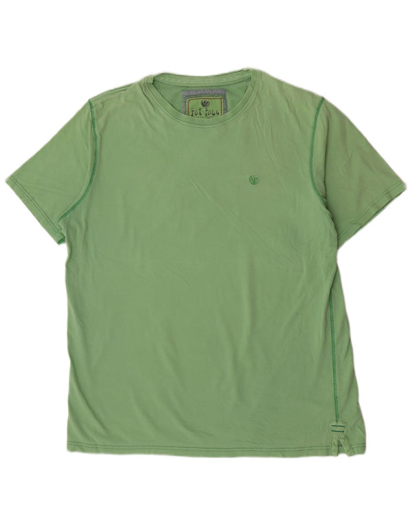 Fat Face Mens T-Shirt Top Large Green Cotton
