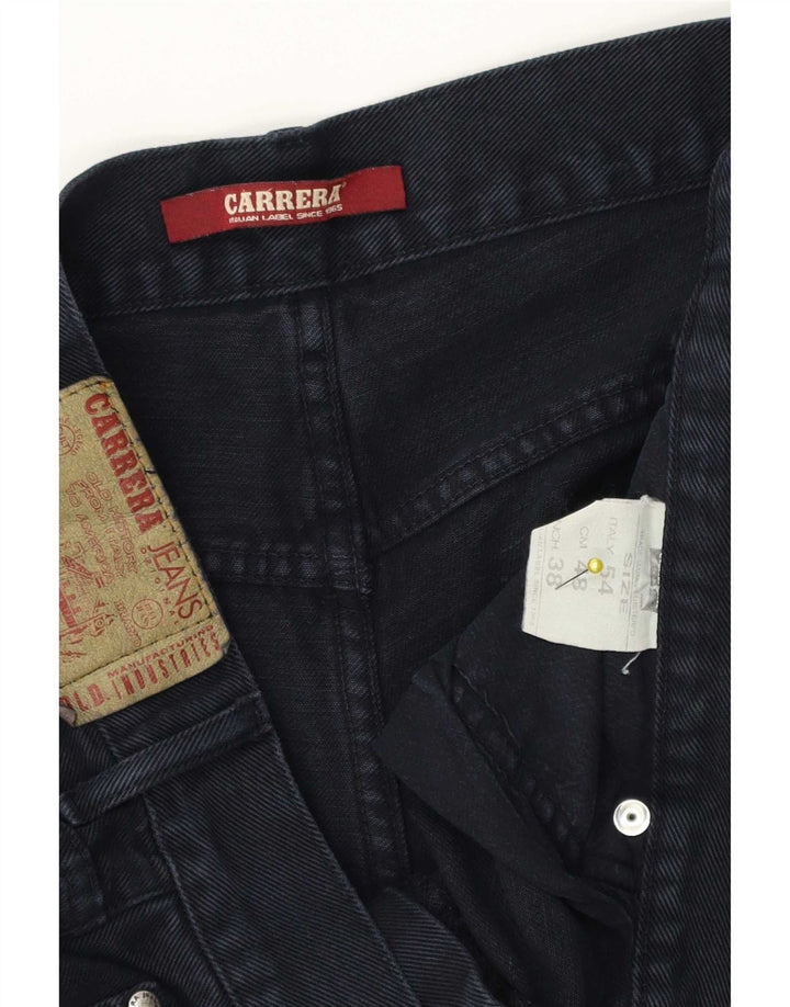 Carrera Mens Straight Jeans W38 L30 Navy Blue Cotton