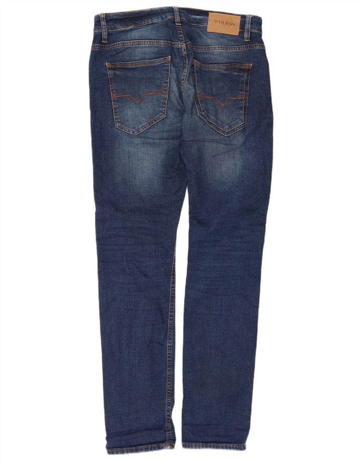 Guess Womens Skinny Jeans W30 L31 Blue Cotton