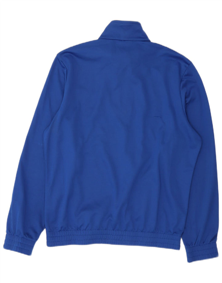 Lotto Mens Graphic Zip Neck Sweatshirt Jumper Medium Blue Polyester
