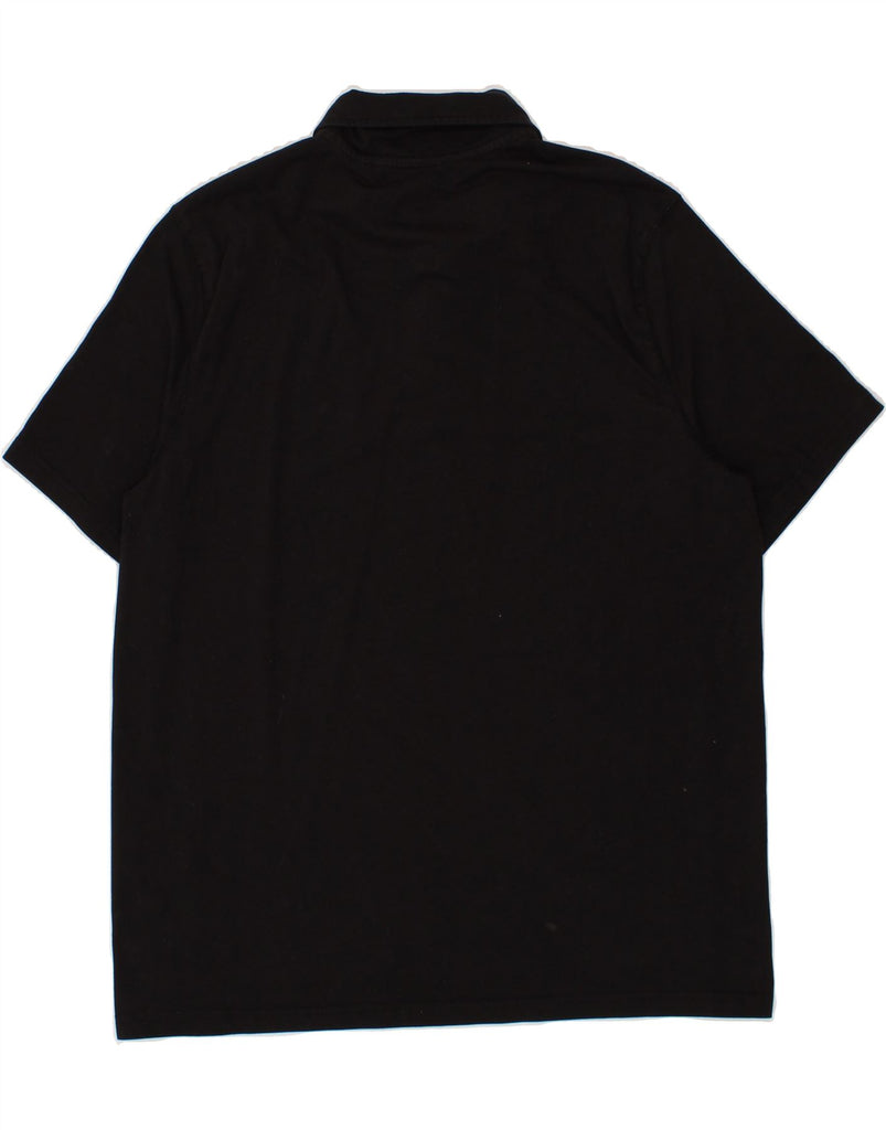 EDDIE BAUER Mens Polo Shirt Large Black Cotton Vintage Eddie Bauer and Second-Hand Eddie Bauer from Messina Hembry 