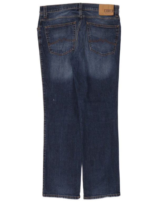 Mustang Mens Oklahoma Straight Jeans W36 L32 Blue Cotton