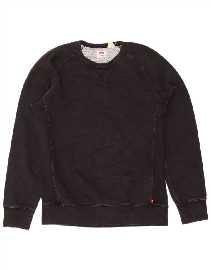Levi's Mens Sweatshirt Jumper Medium Black Cotton