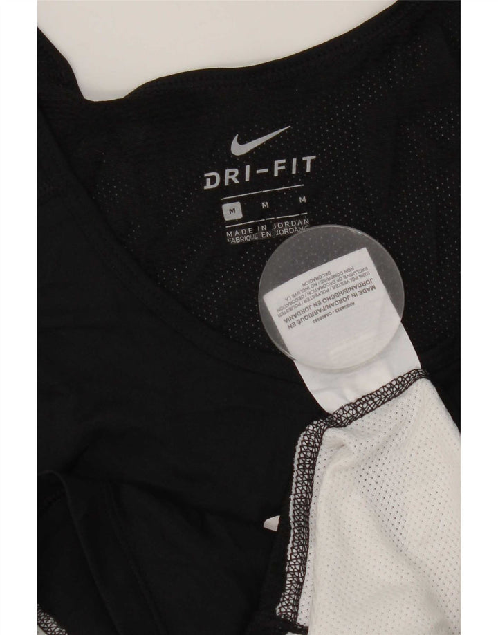 Nike Mens Dri Fit Graphic Vest Top Medium Black Colourblock Polyester