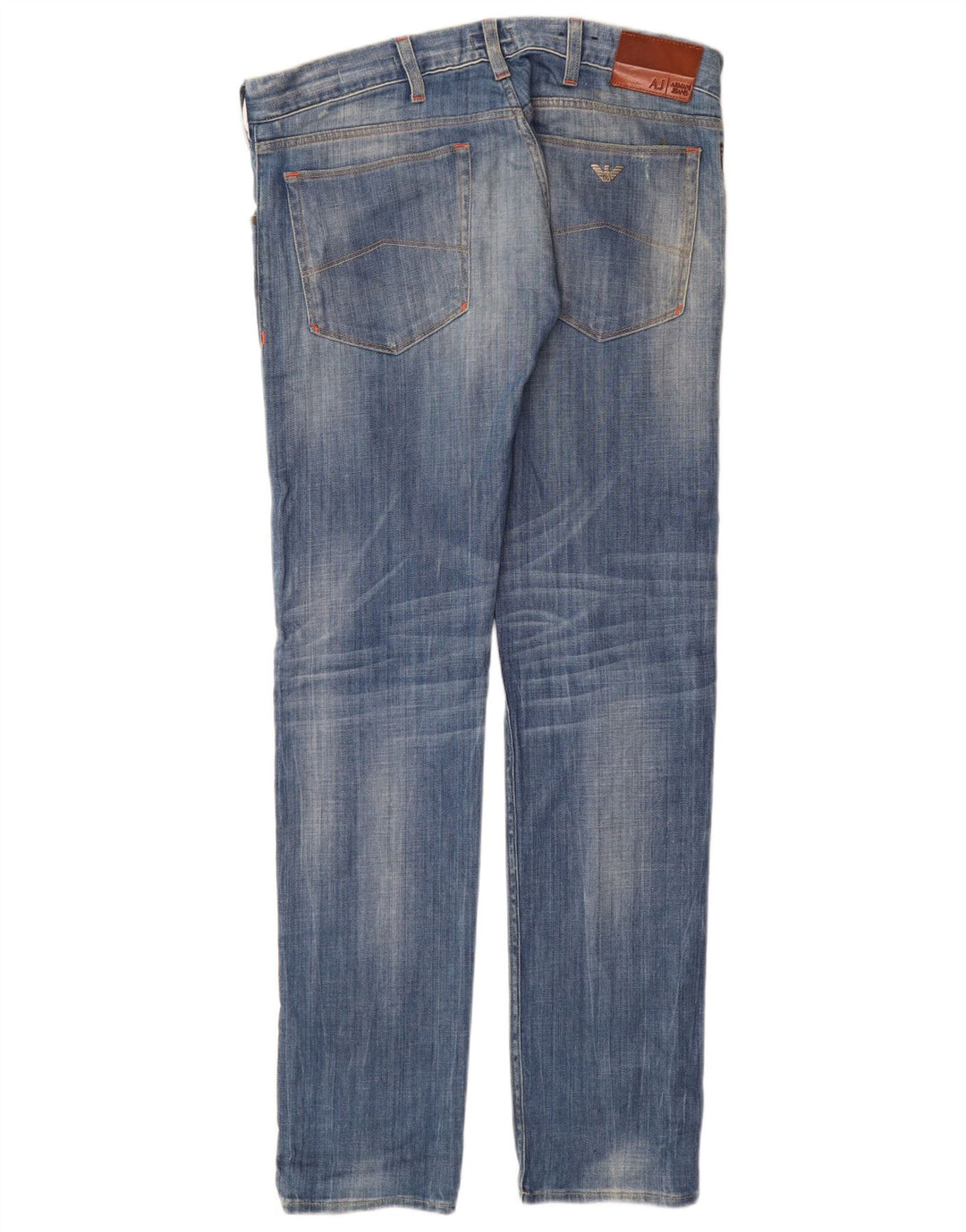 ARMANI Womens Slim Jeans W32 L34 Blue Cotton