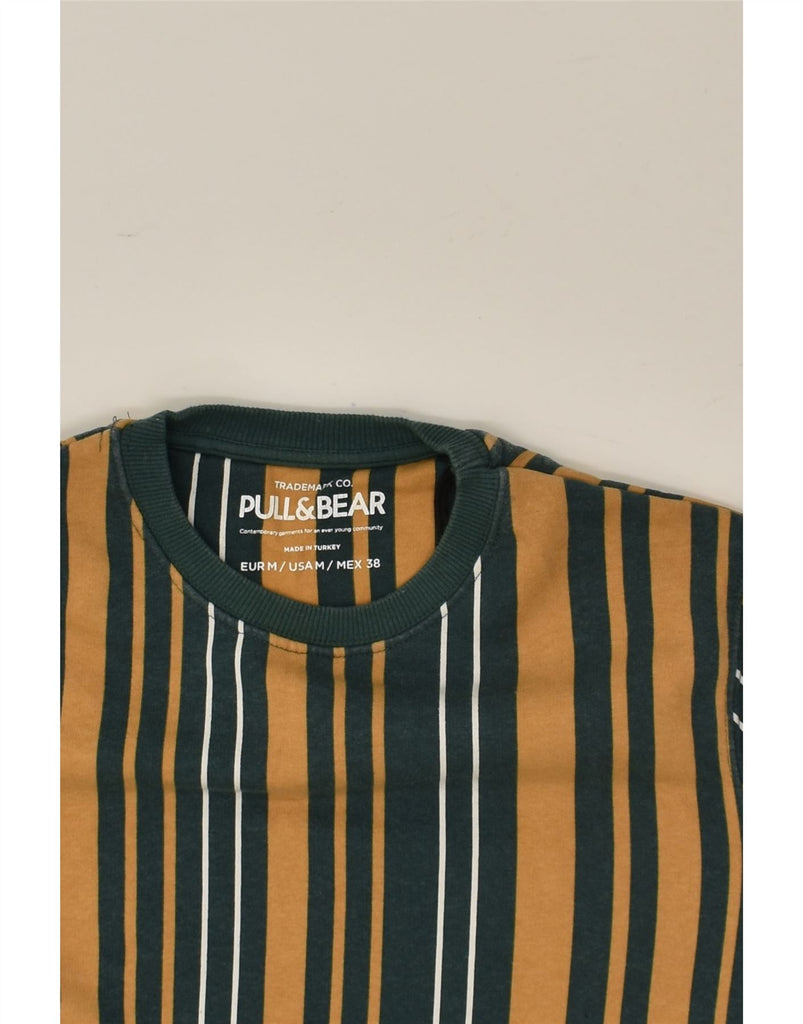 PULL & BEAR Mens Sweatshirt Jumper Medium Multicoloured Striped Cotton | Vintage Pull & Bear | Thrift | Second-Hand Pull & Bear | Used Clothing | Messina Hembry 