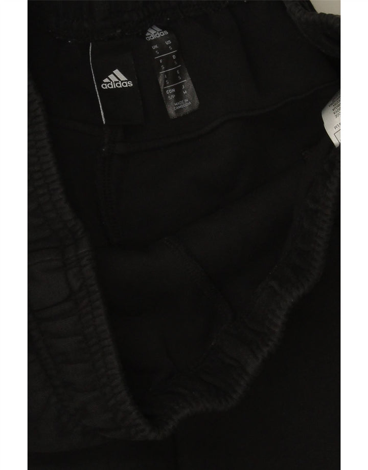 Adidas Mens Tracksuit Trousers Small Black Cotton