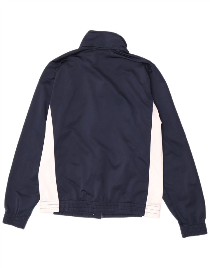 Lotto Mens Regular Fit Tracksuit Top Jacket Small Navy Blue Colourblock