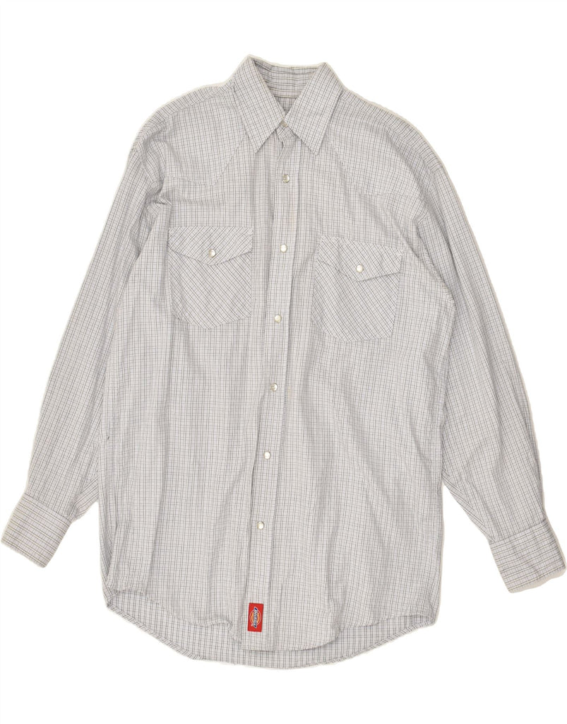 DICKIES Mens Shirt Small Grey Check Cotton | Vintage Dickies | Thrift | Second-Hand Dickies | Used Clothing | Messina Hembry 