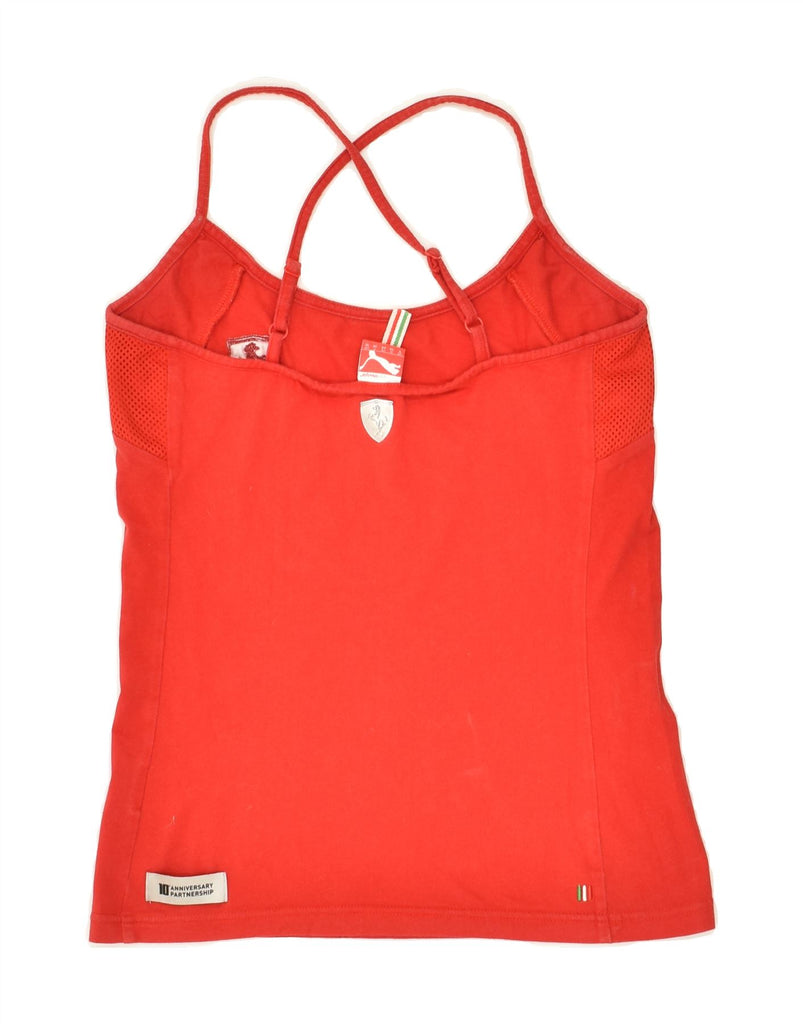 PUMA Womens Cami Top UK 10 Small Red | Vintage Puma | Thrift | Second-Hand Puma | Used Clothing | Messina Hembry 