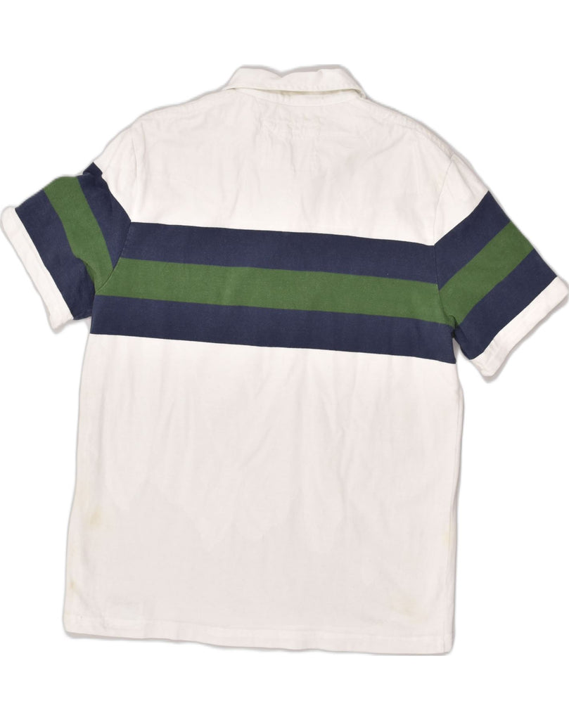 JACK WILLS Mens Polo Shirt XL White Colourblock Cotton | Vintage Jack Wills | Thrift | Second-Hand Jack Wills | Used Clothing | Messina Hembry 