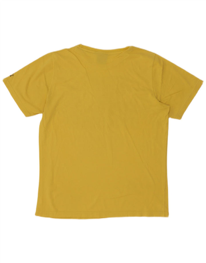 Starter Mens Graphic T-Shirt Top Large Yellow Cotton