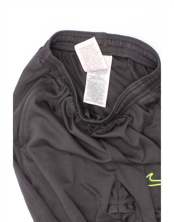 Nike Boys Dri Fit Tracksuit Trousers 13-14 Years W27 L27 Grey Polyester