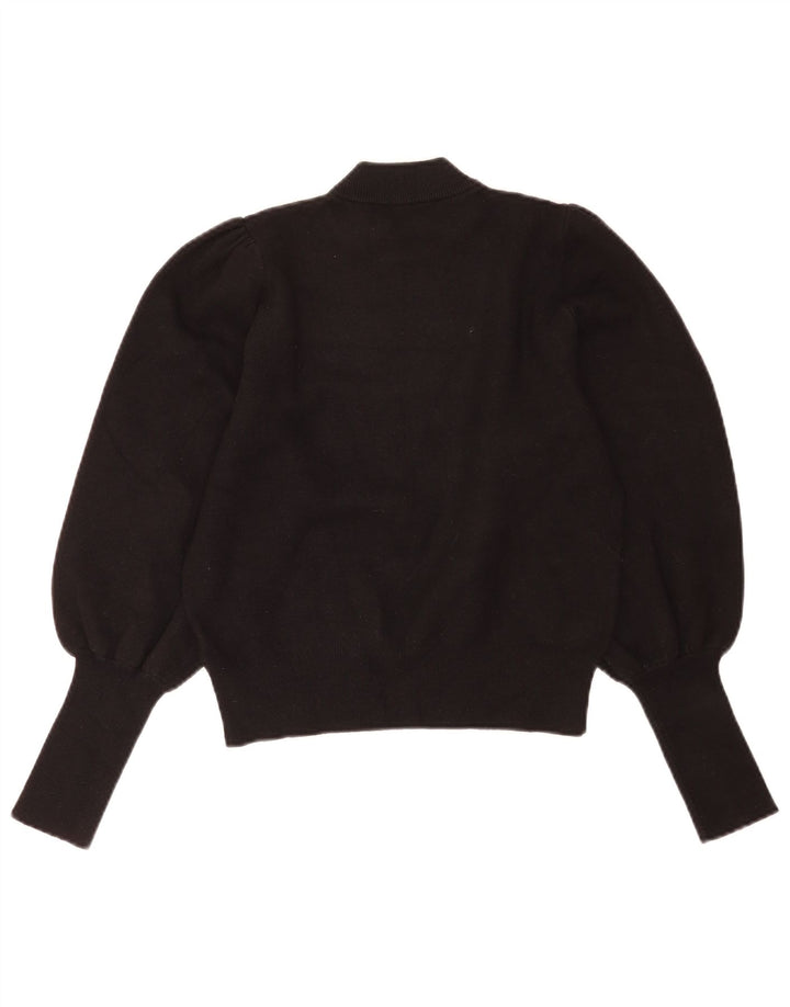 Zara Womens Turtle Neck Jumper Sweater UK 12 Medium Black