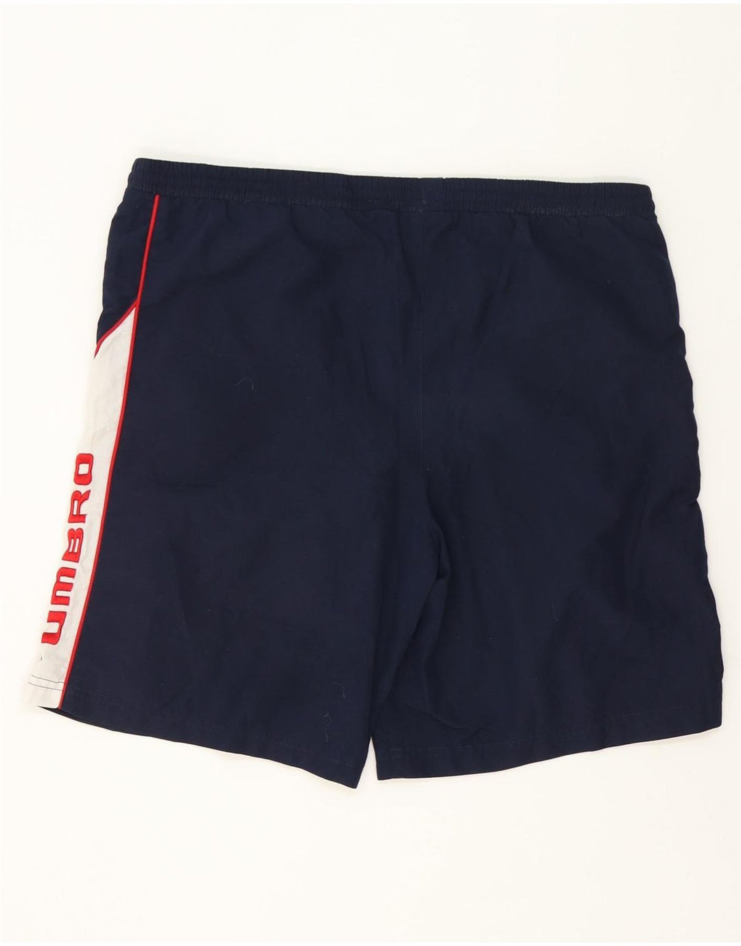 UMBRO Mens Graphic Swimming Shorts Medium  Navy Blue Colourblock Polyester