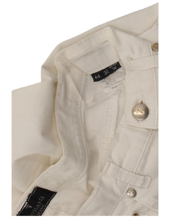 Trussardi Womens Cropped Jeans W28 L26 White Cotton