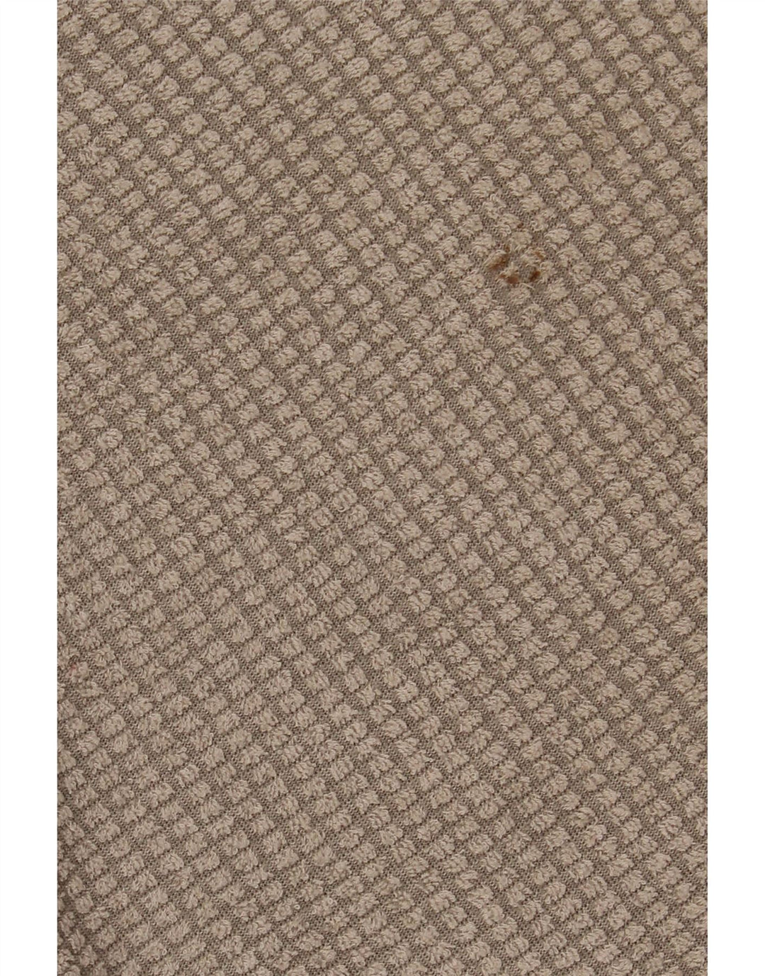 Weird Fish Mens Zip Neck Jumper Sweater Large Beige Polyester
