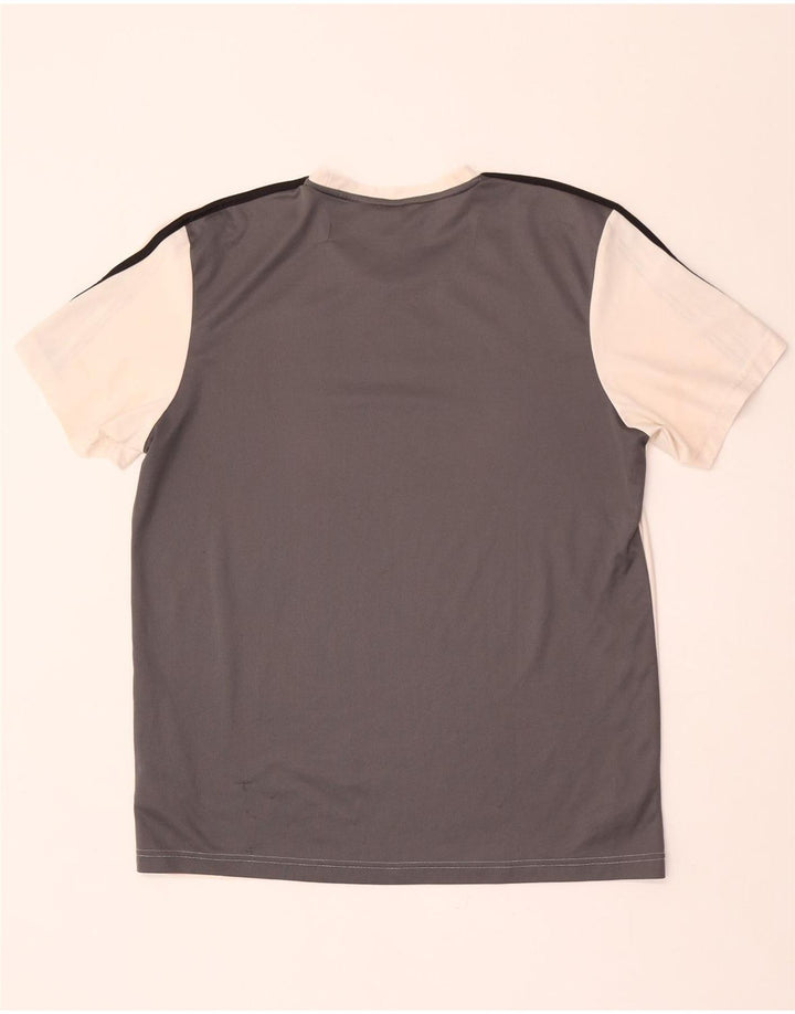 Adidas Mens Aeroready T-Shirt Top Large White Colourblock Polyester