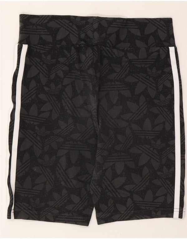 Adidas Girls Graphic Sport Shorts 13-14 Years  Grey Cotton