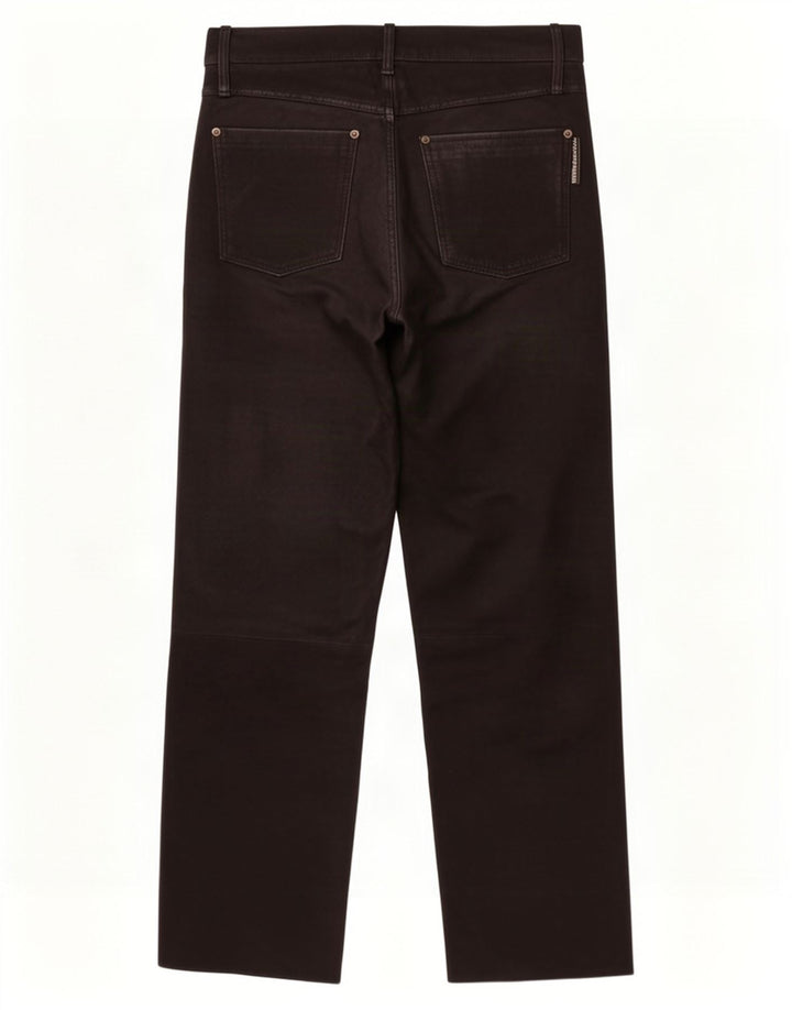 Hard Leather Stuff Mens Straight Trousers W33 L30 Black