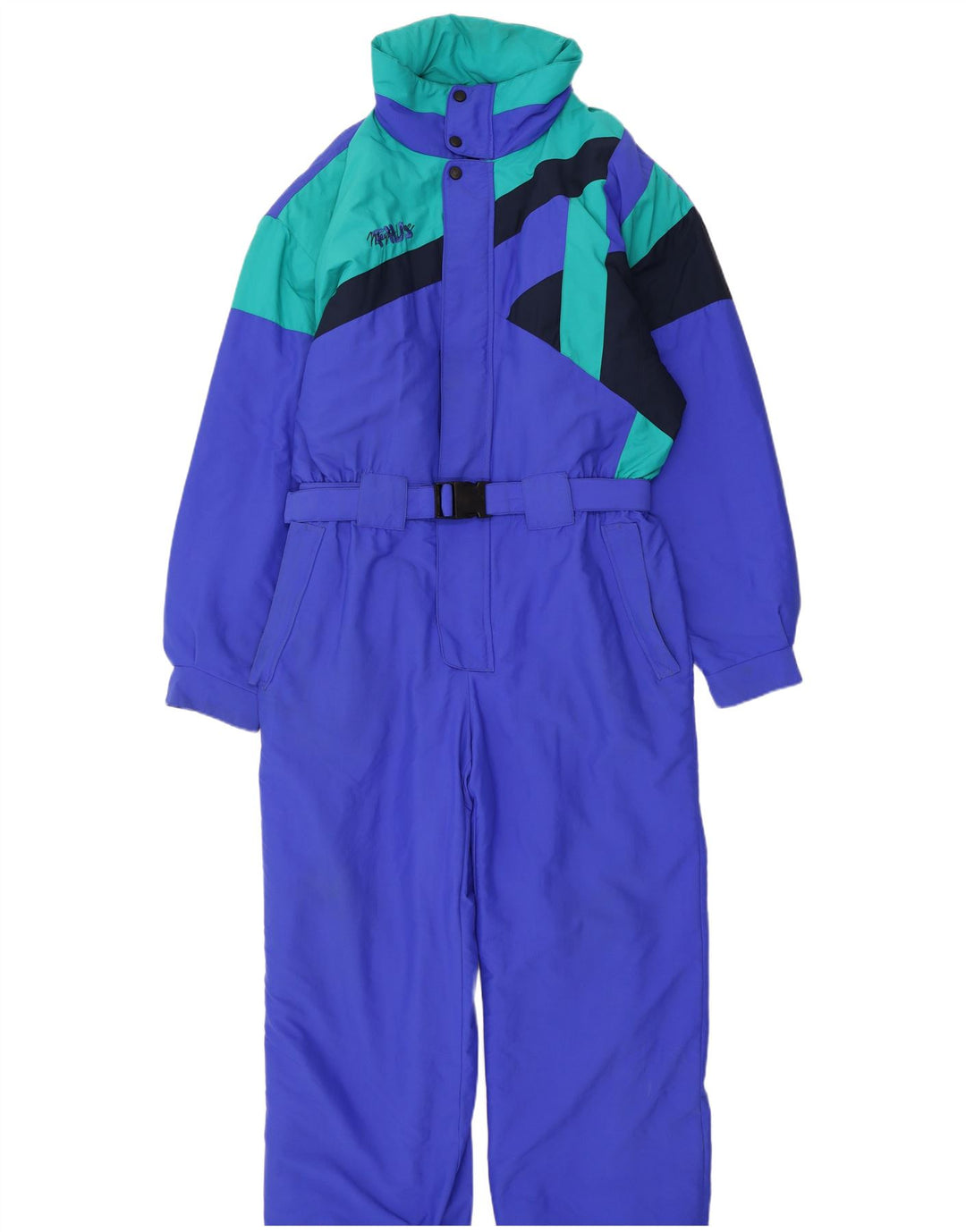 Fila Mens Hooded Ski Jumpsuit IT 54 XL Blue Colourblock Polyamide