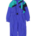 Fila Mens Hooded Ski Jumpsuit IT 54 XL Blue Colourblock Polyamide