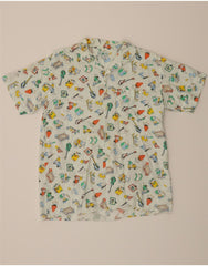 KAPPA Boys Graphic Short Sleeve Shirt 15-16 Years White Cotton