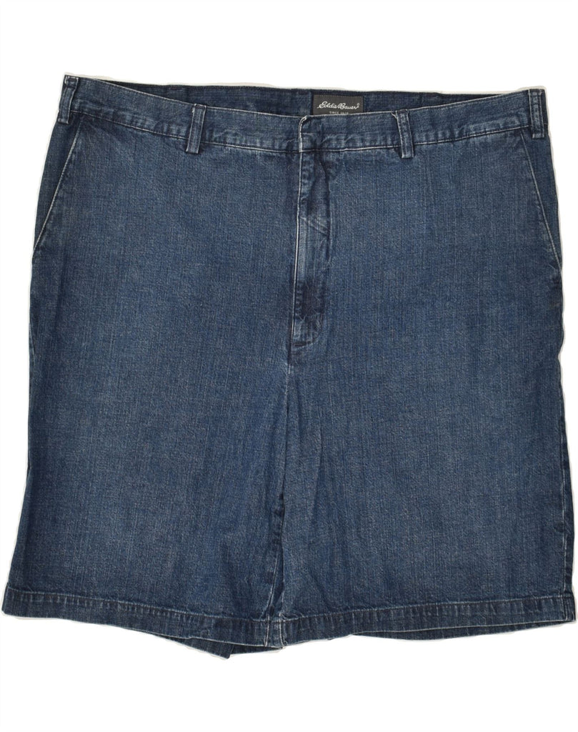 EDDIE BAUER Mens Tall Denim Shorts W44 3XL Navy Blue Cotton | Vintage Eddie Bauer | Thrift | Second-Hand Eddie Bauer | Used Clothing | Messina Hembry 