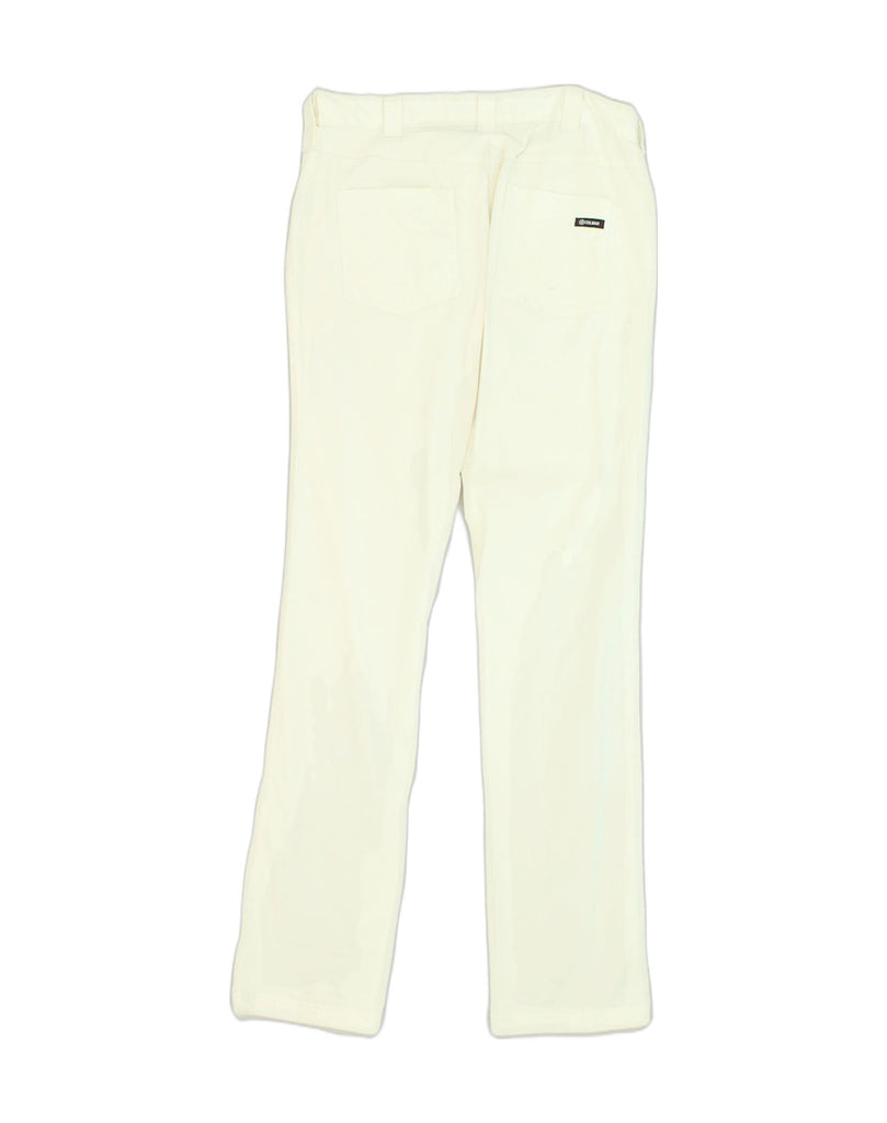 COLMAR Womens Straight Casual Trousers IT 46 Large W32 L33 White Cotton | Vintage Colmar | Thrift | Second-Hand Colmar | Used Clothing | Messina Hembry 