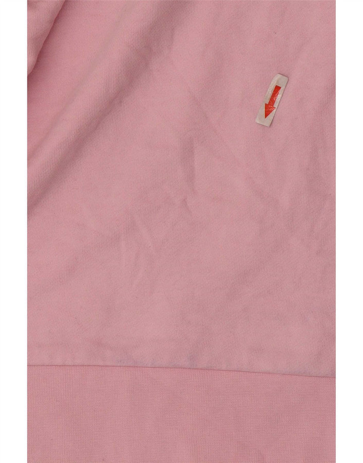 Hugo Boss Womens Graphic Sweatshirt Jumper UK 14 Medium Pink Cotton