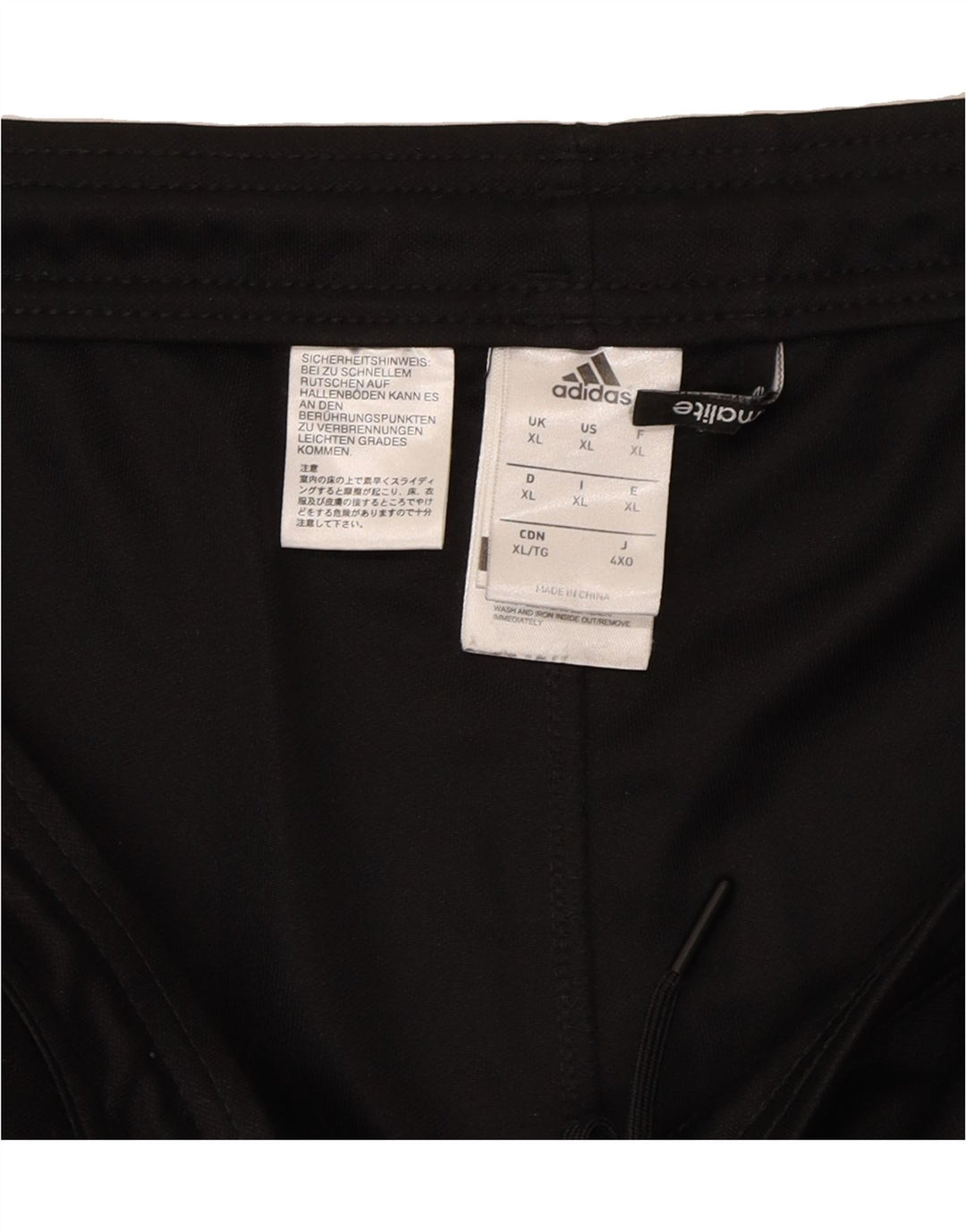 ADIDAS Mens Climalite Tracksuit Trousers XL Black Polyester Vintage Adidas and Second-Hand Adidas from Messina Hembry 