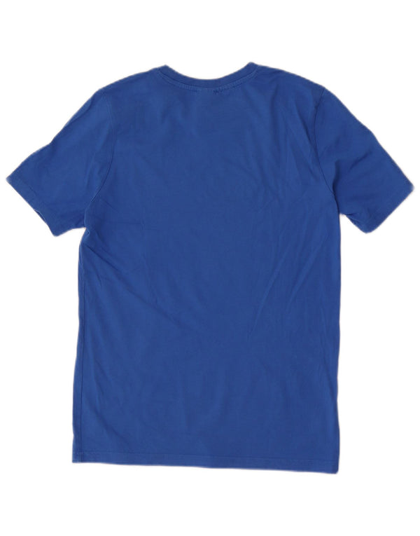 Adidas Boys Graphic T-Shirt Top 13-14 Years Blue Cotton