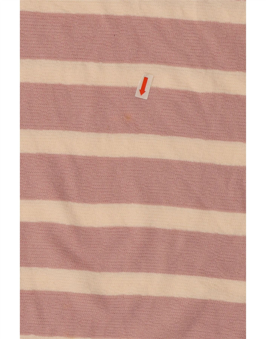 Marks & Spencer Womens Top Long Sleeve UK 14 Large  Pink Striped Cotton