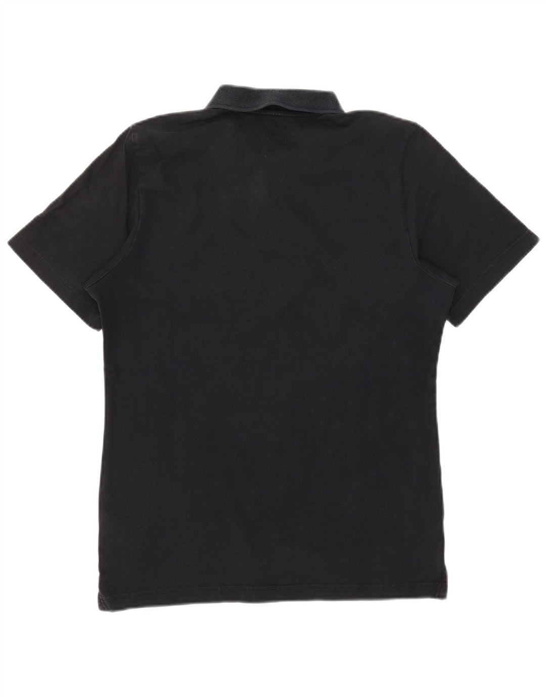 ADIDAS Mens Polo Shirt Small Black Colourblock Cotton
