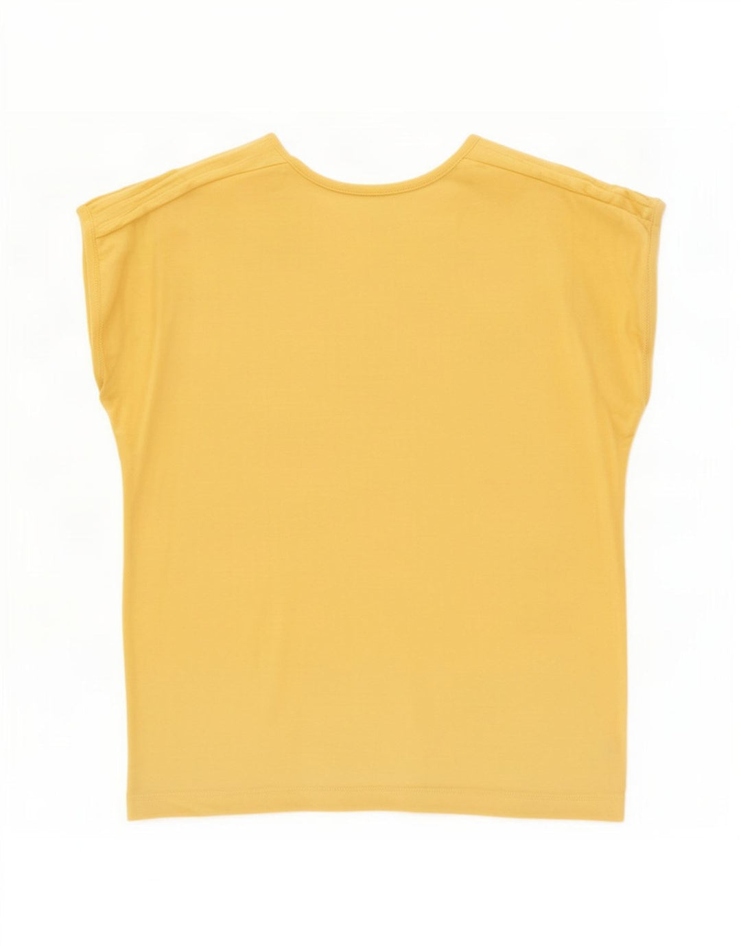 Vintage Womens T-Shirt Top UK 14 Medium Yellow
