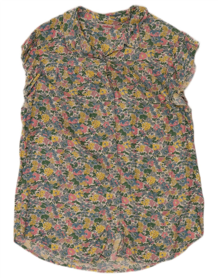 Cath Kidston Womens Shirt Blouse UK 14 Large Multicoloured Floral
