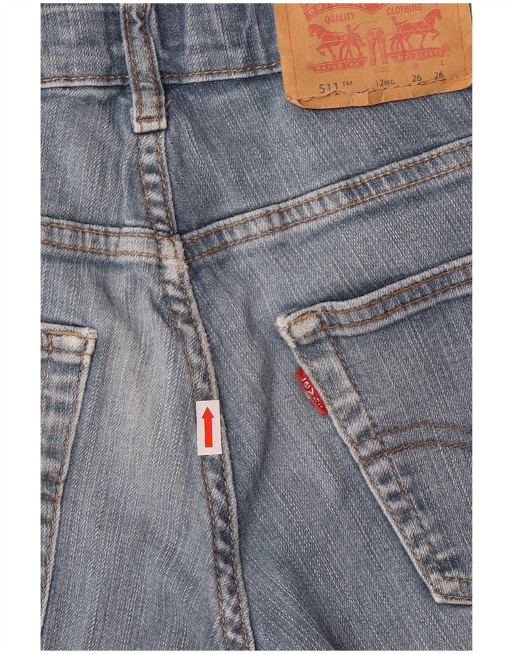 Levi's Boys 511 Slim Jeans 11-12 Years W26 L26 Blue Cotton Classic