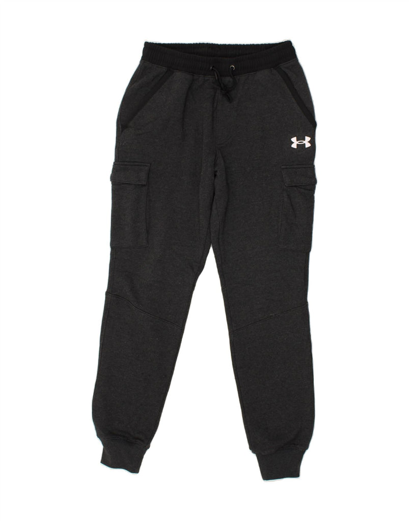 UNDER ARMOUR Mens Tracksuit Trousers Joggers Small Grey Cotton | Vintage Under Armour | Thrift | Second-Hand Under Armour | Used Clothing | Messina Hembry 