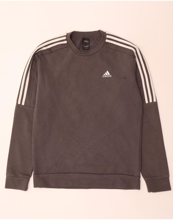 Adidas Mens Sweatshirt Jumper Small Grey