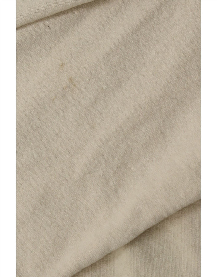 CALVIN KLEIN JEANS Mens Hoodie Jumper Large Beige Cotton