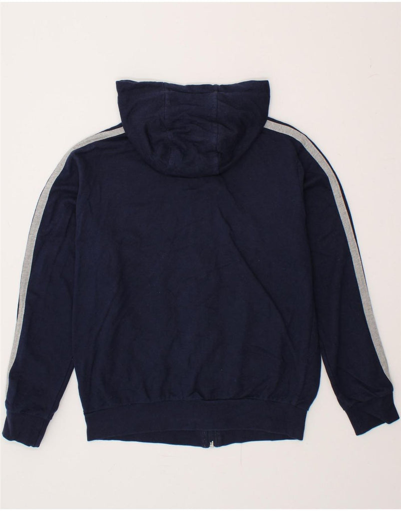 ARENA Mens Zip Hoodie Sweater Small Navy Blue Colourblock Cotton Vintage Arena and Second-Hand Arena from Messina Hembry 